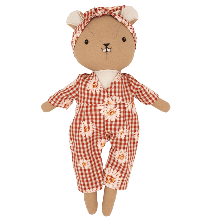 Bella the Beaver – Handmade Plush Doll (Organic Cotton Toy)