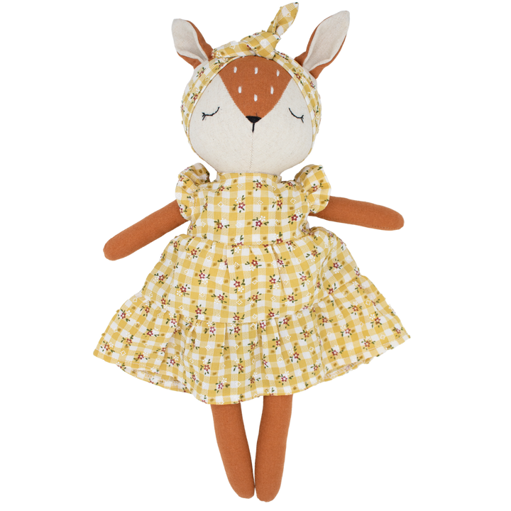 Dina the Deer – Handmade Deer Doll (Soft Plush Toy)