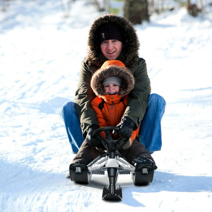 Snow Sled with Steering Wheel