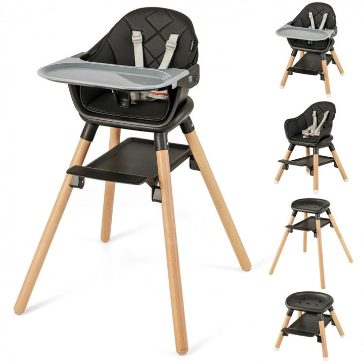 6 In 1 Convertible Baby High Chair