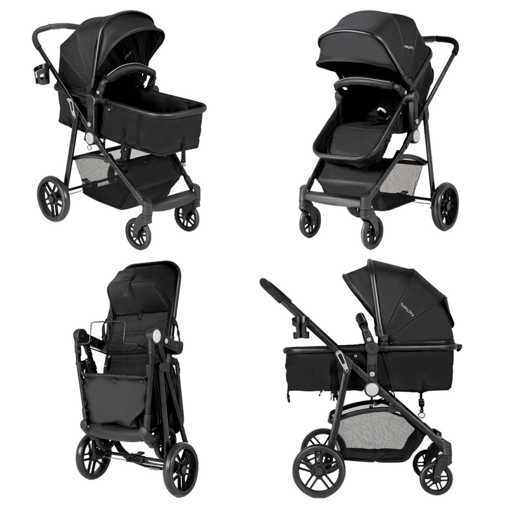 Baby Stroller with Easy One-Hand Fold Design