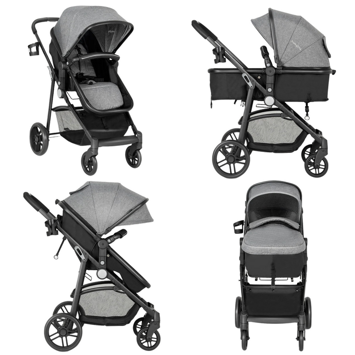 Baby Stroller with Easy One-Hand Fold Design