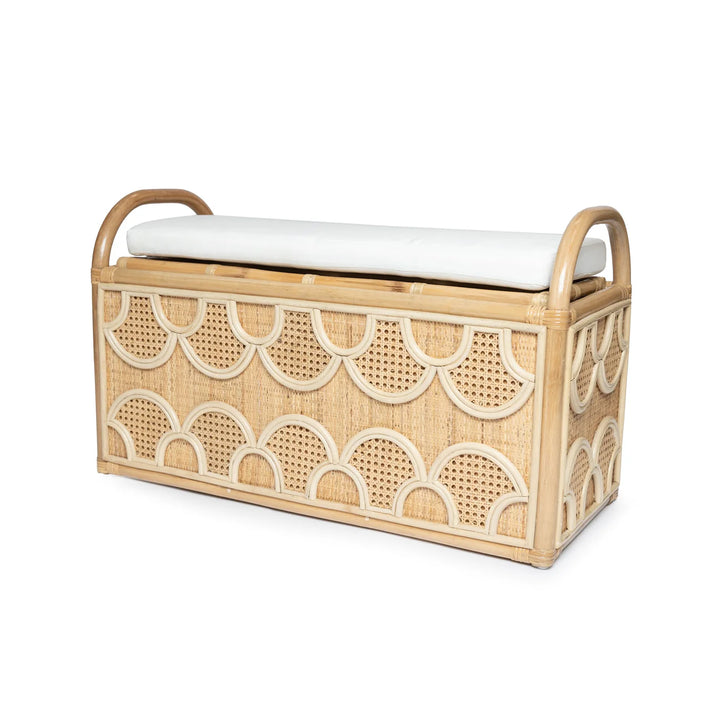 Rattan Storage Bench