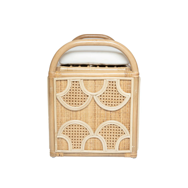 Rattan Storage Bench