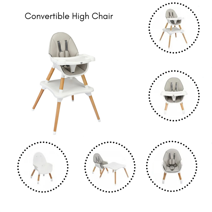 5 In 1 Convertible High Chair