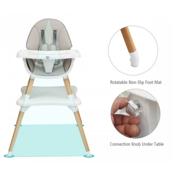 5 In 1 Convertible High Chair
