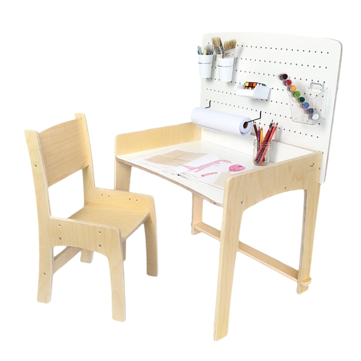 Kid Desk & Adjustable Chair - Made In Canada