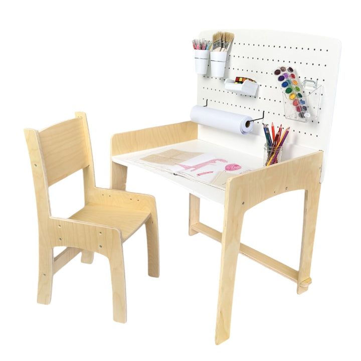 Kid Desk & Adjustable Chair - Made In Canada