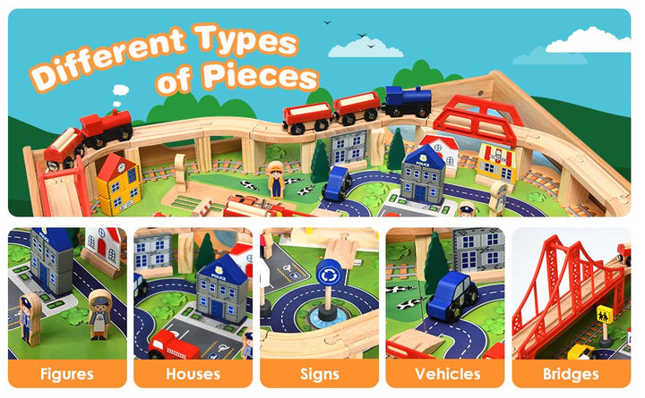 Wooden Table With Train Playset 1 - Manual