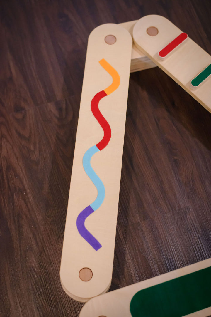 Kids Balance Beam & Stepping Stones Obstacle Course (12pc Montessori Gross Motor Set)