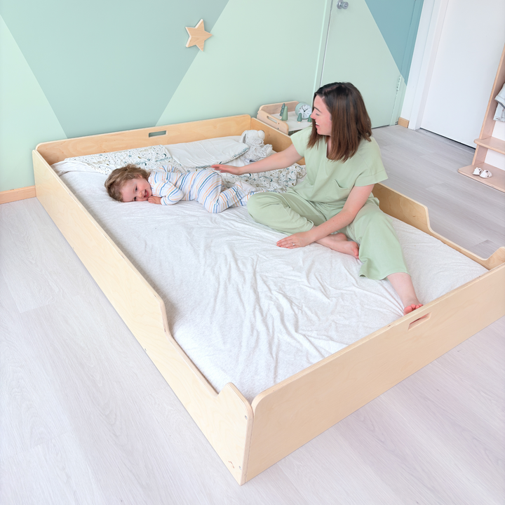 Montessori Floor Bed With Rails (FULL) Made In Canada