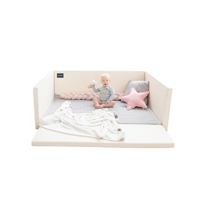 Ggumbi Lucky Star Play Room (XL) – Convertible Foam Play Pen & Bumper Bed, Non-Toxic with Soft Walls