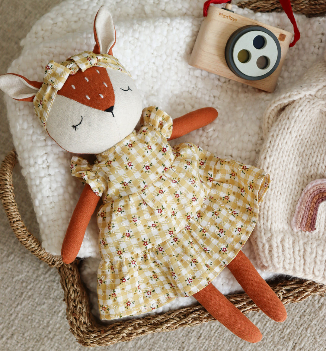 Dina the Deer – Handmade Deer Doll (Soft Plush Toy)
