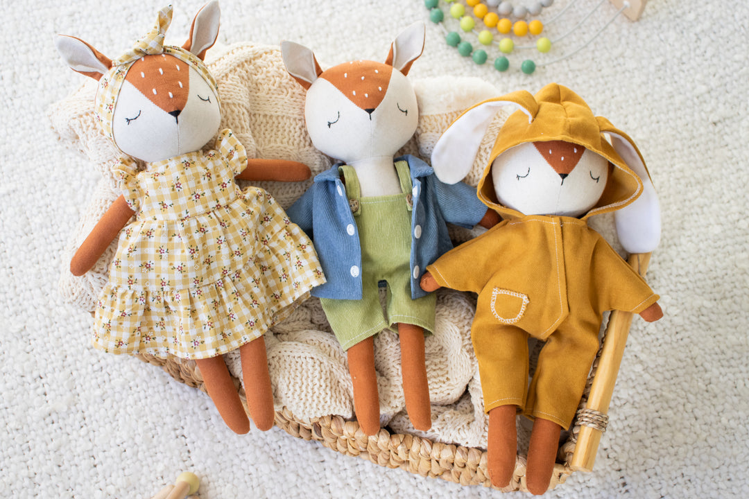 Dina the Deer – Handmade Deer Doll (Soft Plush Toy)