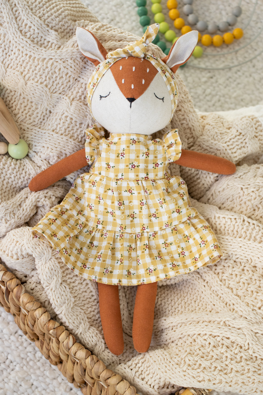 Dina the Deer – Handmade Deer Doll (Soft Plush Toy)