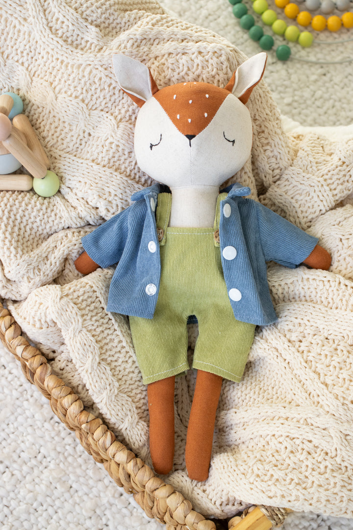 Dina the Deer – Handmade Deer Doll (Soft Plush Toy)