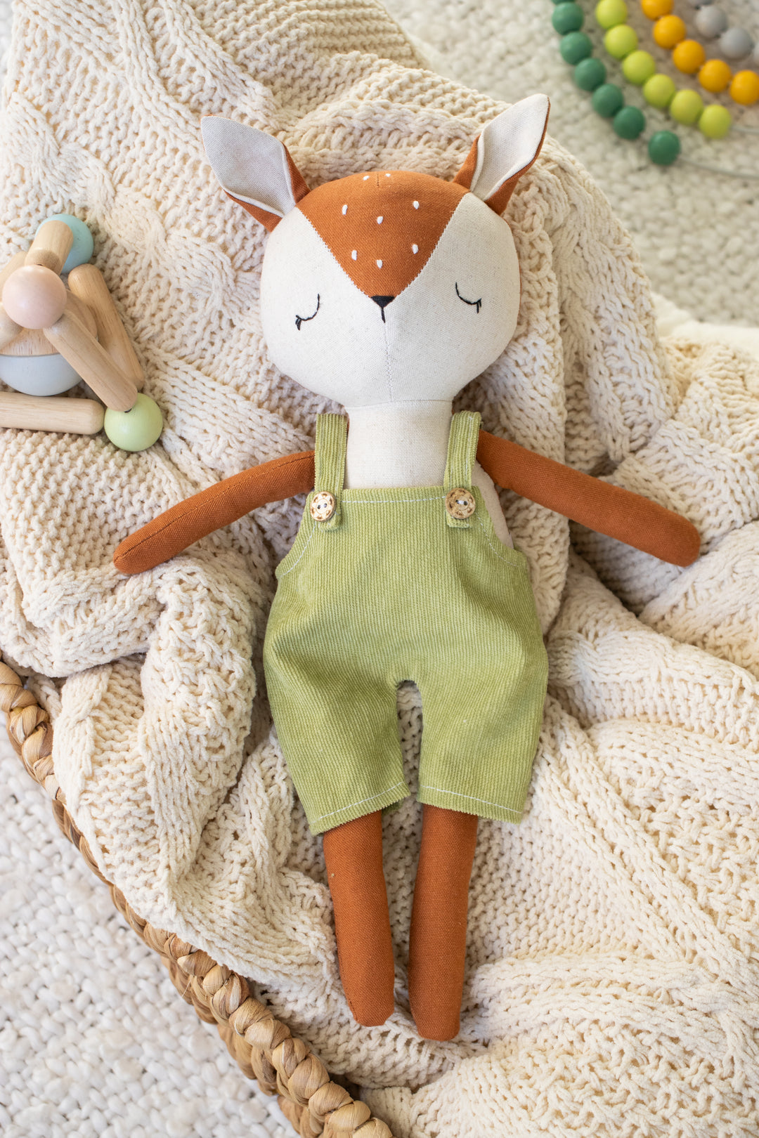 Dina the Deer – Handmade Deer Doll (Soft Plush Toy)