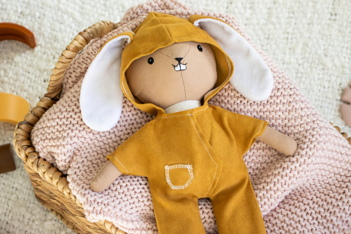 Bella the Beaver – Handmade Plush Doll (Organic Cotton Toy)
