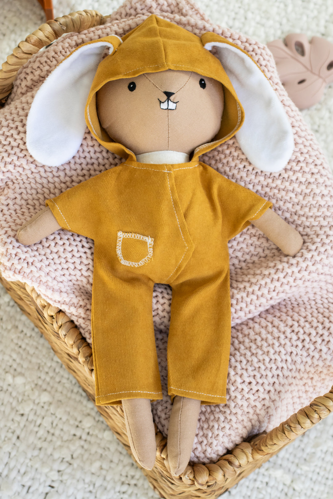 Bella the Beaver – Handmade Plush Doll (Organic Cotton Toy)