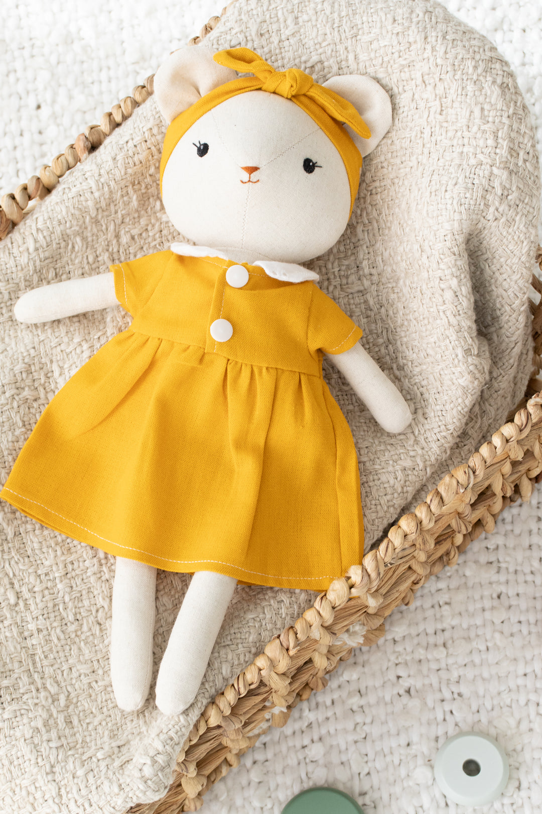 Poly The Polar Bear – Handmade Stuffed Bear Doll (Plush Toy)