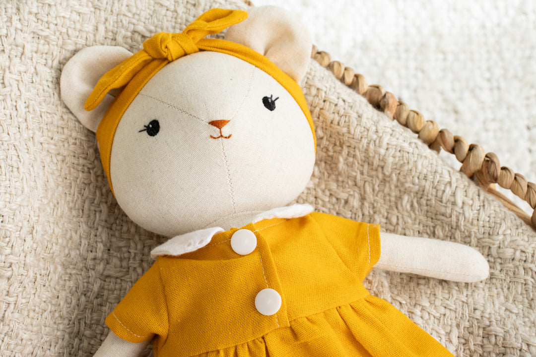 Poly The Polar Bear – Handmade Stuffed Bear Doll (Plush Toy)