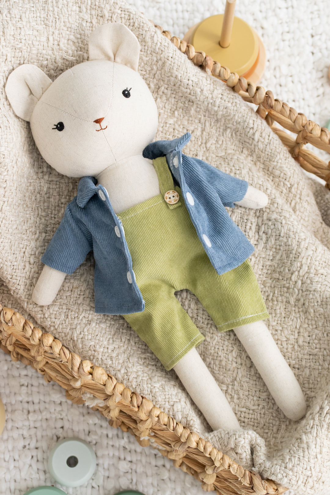 Poly The Polar Bear – Handmade Stuffed Bear Doll (Plush Toy)