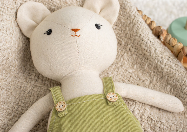 Poly The Polar Bear – Handmade Stuffed Bear Doll (Plush Toy)