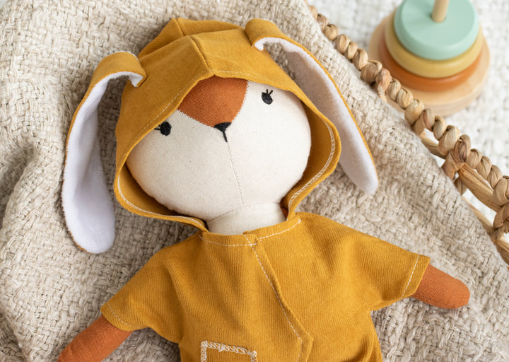 Rocky the Moose – Handmade Plush Animal Doll (Canadian Moose)