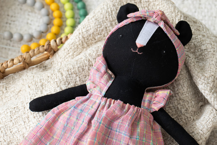 Shelly the Skunk – Handmade Stuffed Skunk Doll (Plush Toy)