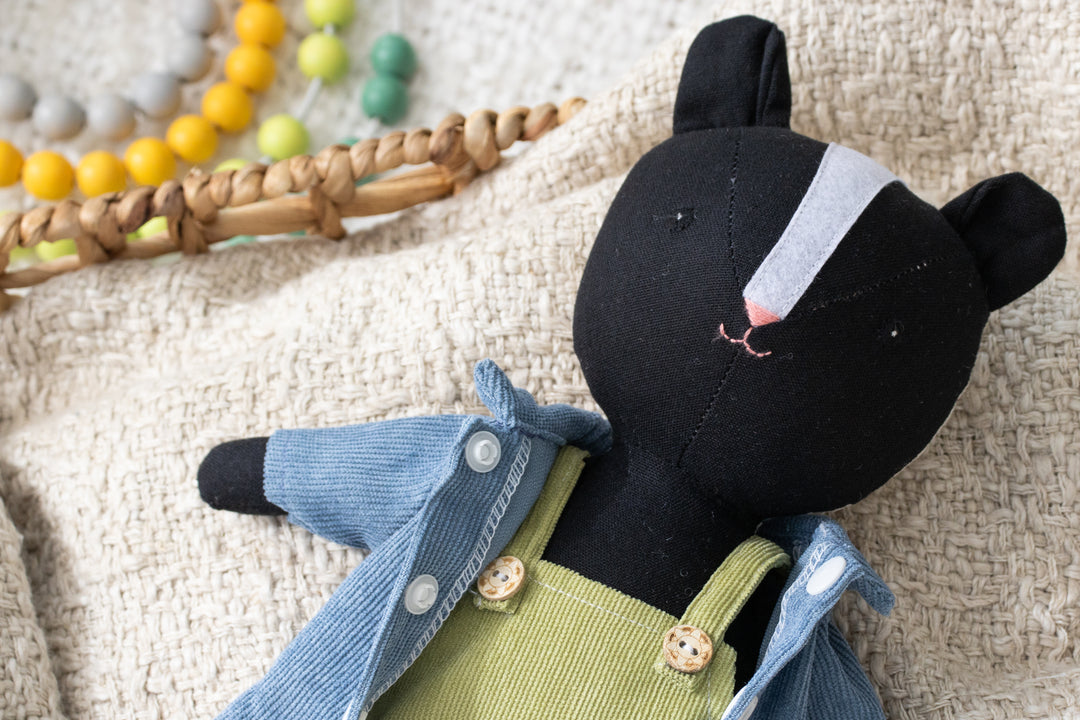 Shelly the Skunk – Handmade Stuffed Skunk Doll (Plush Toy)