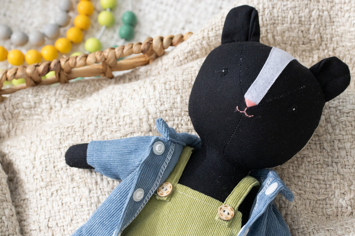 Shelly the Skunk – Handmade Stuffed Skunk Doll (Plush Toy)