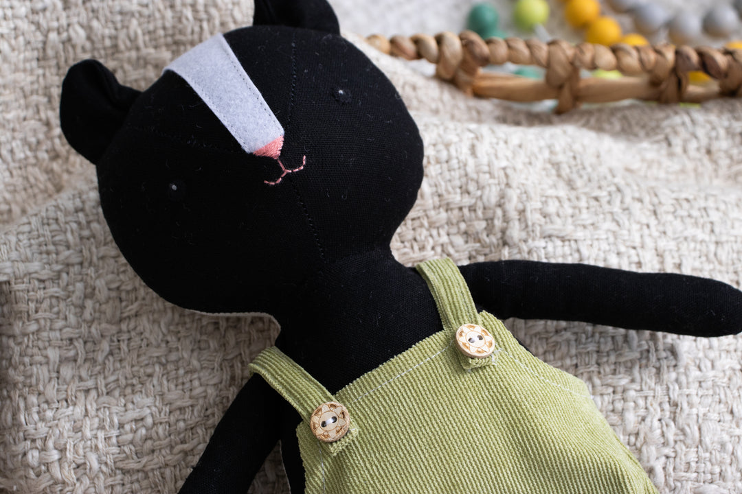 Shelly the Skunk – Handmade Stuffed Skunk Doll (Plush Toy)