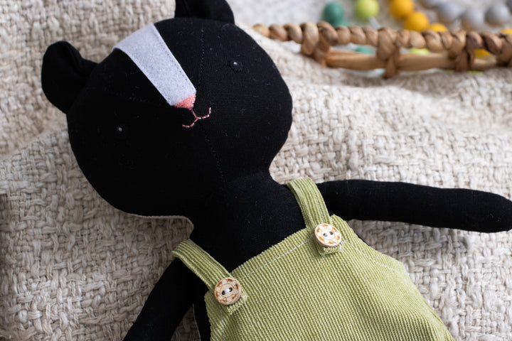 Shelly the Skunk – Handmade Stuffed Skunk Doll (Plush Toy)