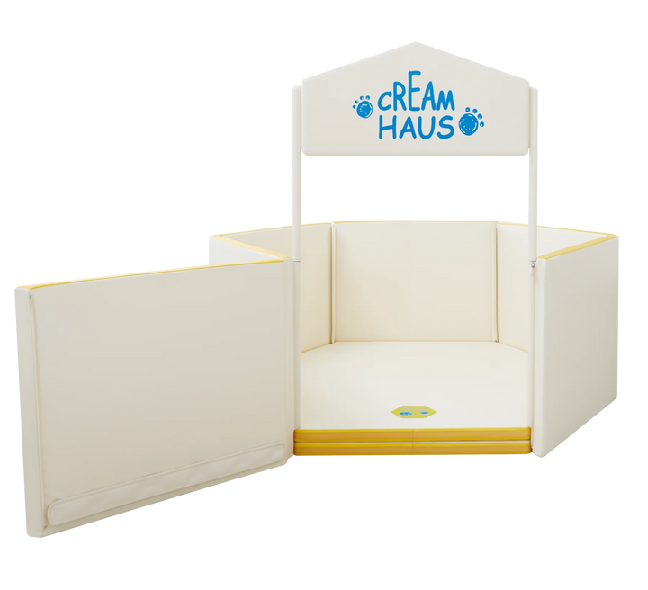 Creamhaus Ice Castle YT – Modular Play Mat & Play Pen Set, Non-Toxic Foam