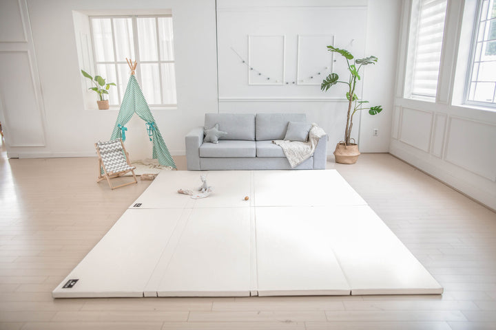 Ggumbi Licoco Clean Roll Foldable Play Mat – Large 200×140cm, 4cm-Thick Noise-Reducing Foam, Non-Toxic & Waterproof