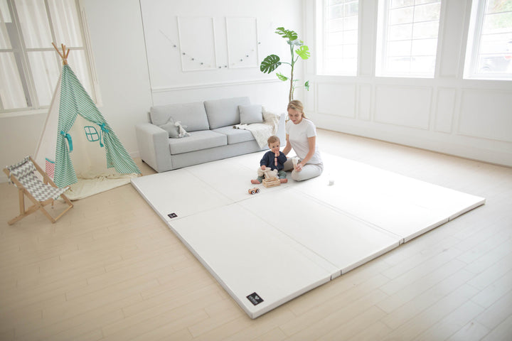 Ggumbi Licoco Clean Roll Foldable Play Mat – Large 200×140cm, 4cm-Thick Noise-Reducing Foam, Non-Toxic & Waterproof