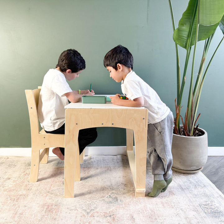 Kid Desk & Adjustable Chair - Made In Canada