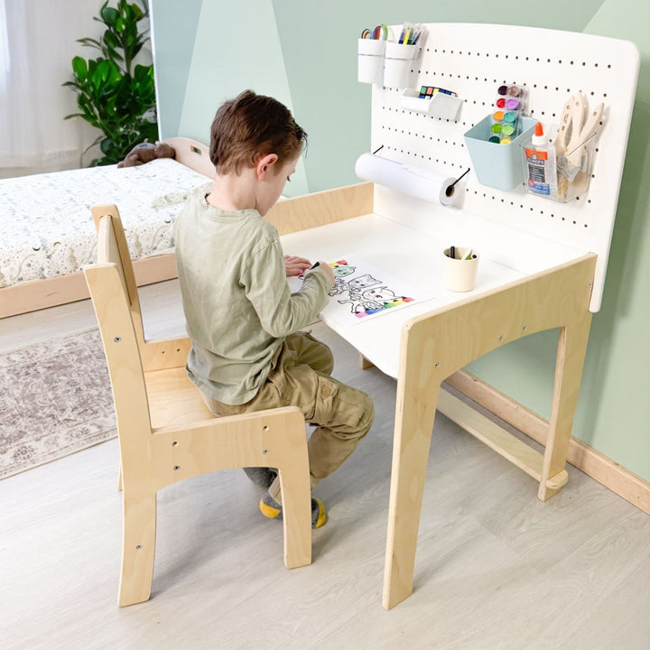 Kid Desk & Adjustable Chair - Made In Canada