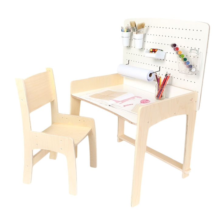 Kid Desk & Adjustable Chair - Made In Canada