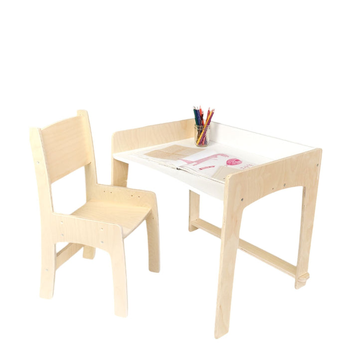 Kid Desk & Adjustable Chair - Made In Canada
