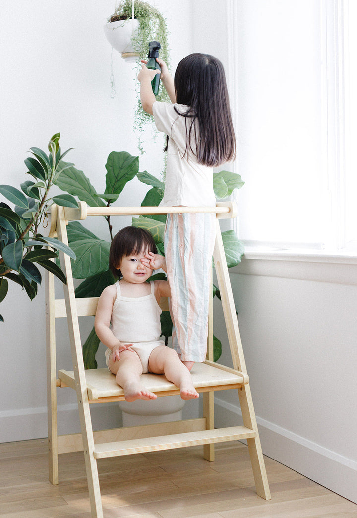 Adjustable Double Wide Fold N' Store Learning Tower - MLHCo