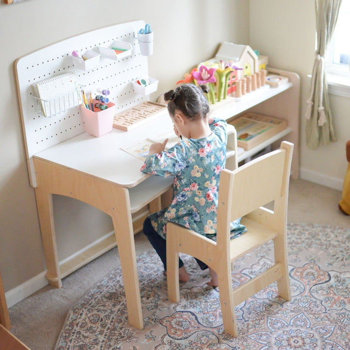 Kid Desk & Adjustable Chair - Made In Canada