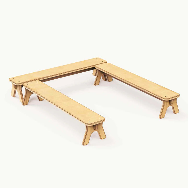 Wooden Balance Beam for Kids – Montessori Gross Motor Balance Toy (Made in Canada)