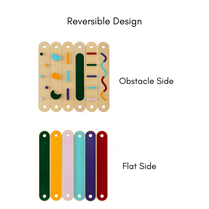 Kids Balance Beam & Stepping Stones Obstacle Course (12pc Montessori Gross Motor Set)