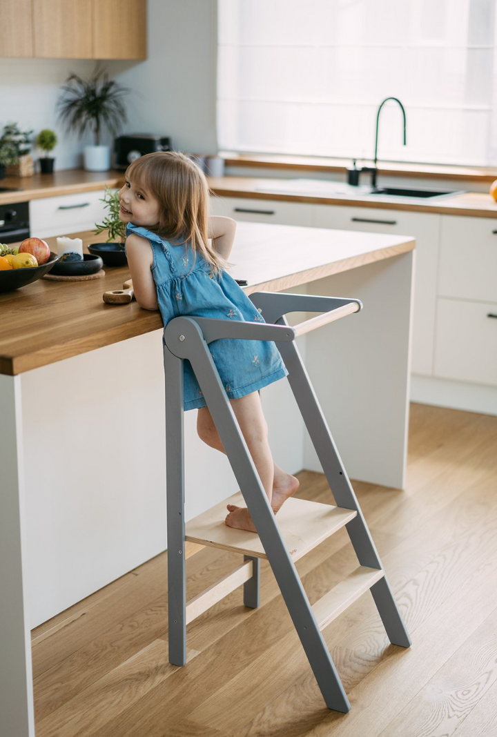 Adjustable Foldable Kitchen Helper / Learning Tower - Ultra Slim