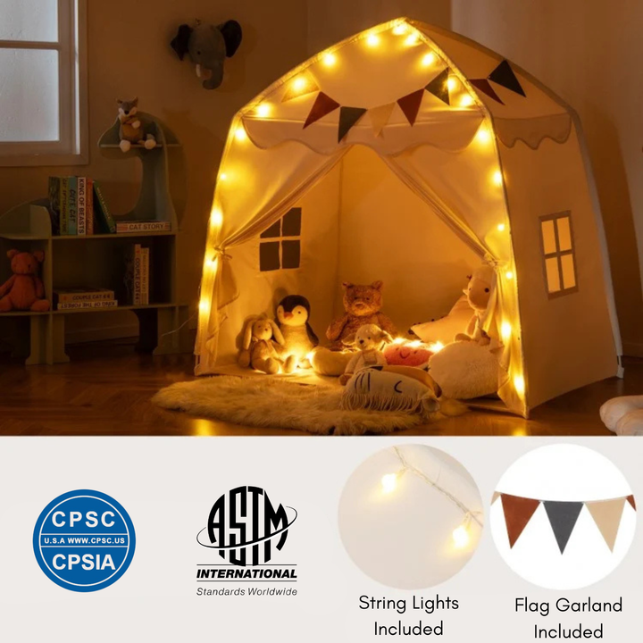 Large Kids Play Tent With Lights