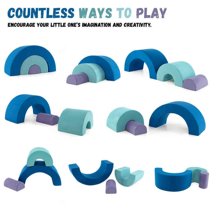Rainbow Arc Climber - Foam Climbing Blocks