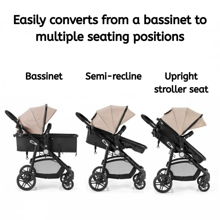 Baby Stroller with Easy One-Hand Fold Design