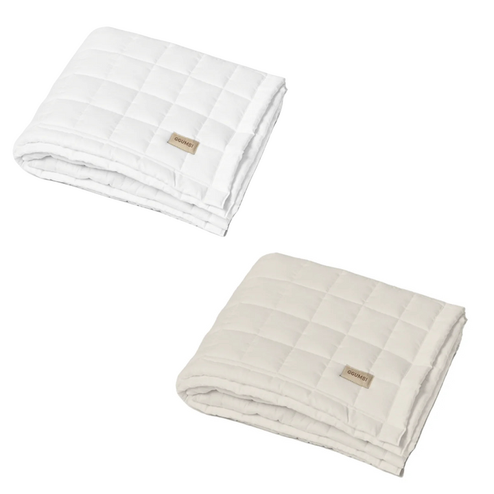 Ggumbi Lucky Star Quilted Cotton Pad XL (100×140cm) – Non-Slip, Machine-Washable Pad for Baby Play Pens