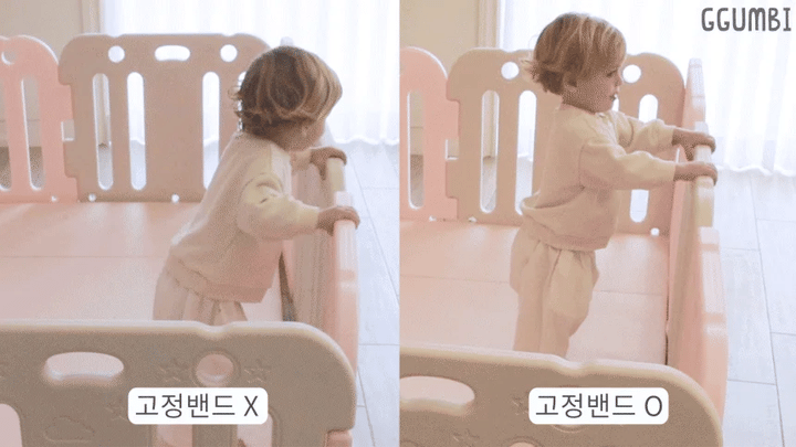 Ggumbi Baby Room Play Pen (10-Panel) – Safe Modular Baby Fence for 1 Play Mat, Non-Toxic PE Construction